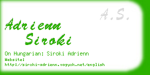 adrienn siroki business card